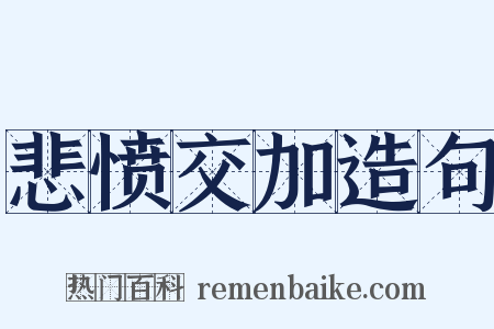 悲愤交加造句是什么意思的图片